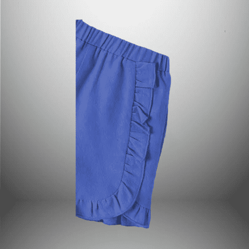 2pcs Girls Fancy Top and Short with Frills and Pleat-RKFCW382 - Image 3